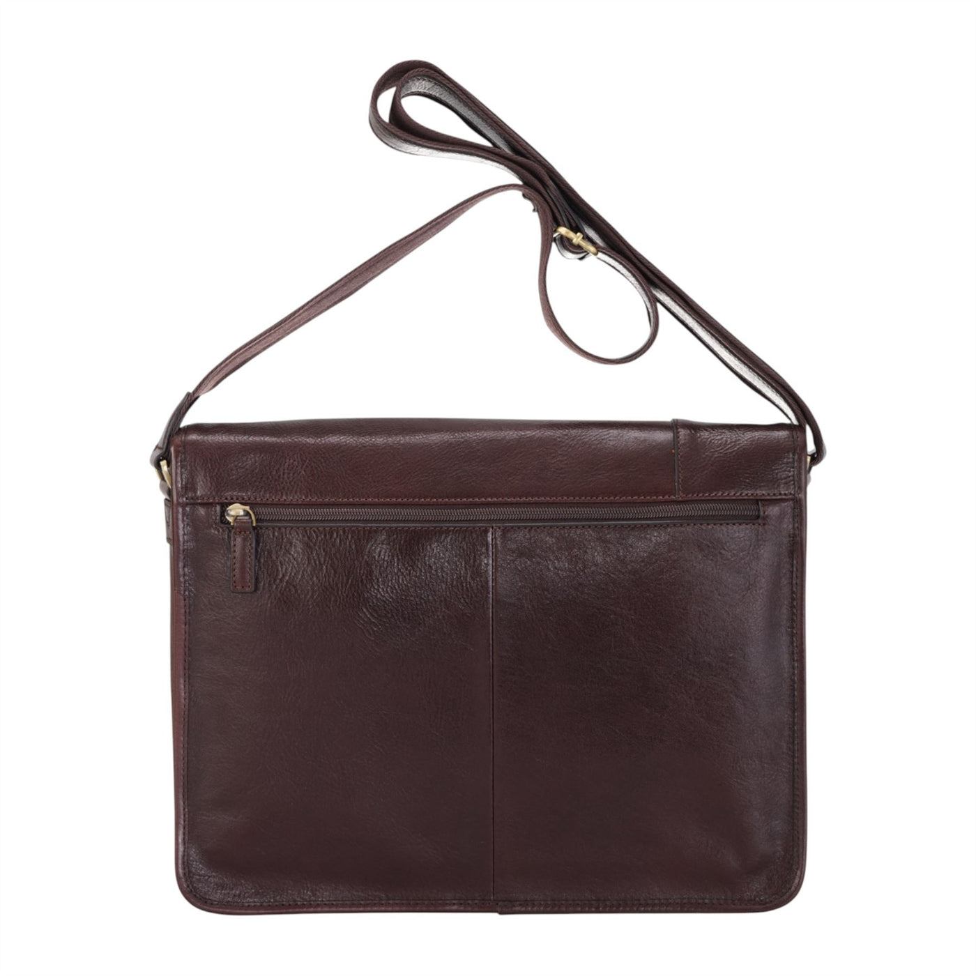 Genuine Leather Laptop Satchel Messenger Shoulder Bag - Astor