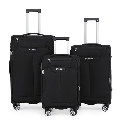 8 Wheel Lightweight Suitcase Luggage TSA Travel Bags Set