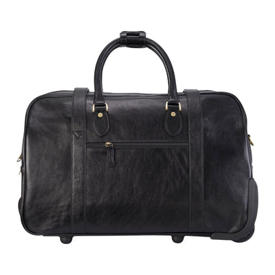 Genuine Leather Wheeled Holdall Duffle Travel Cabin Bag - Holt