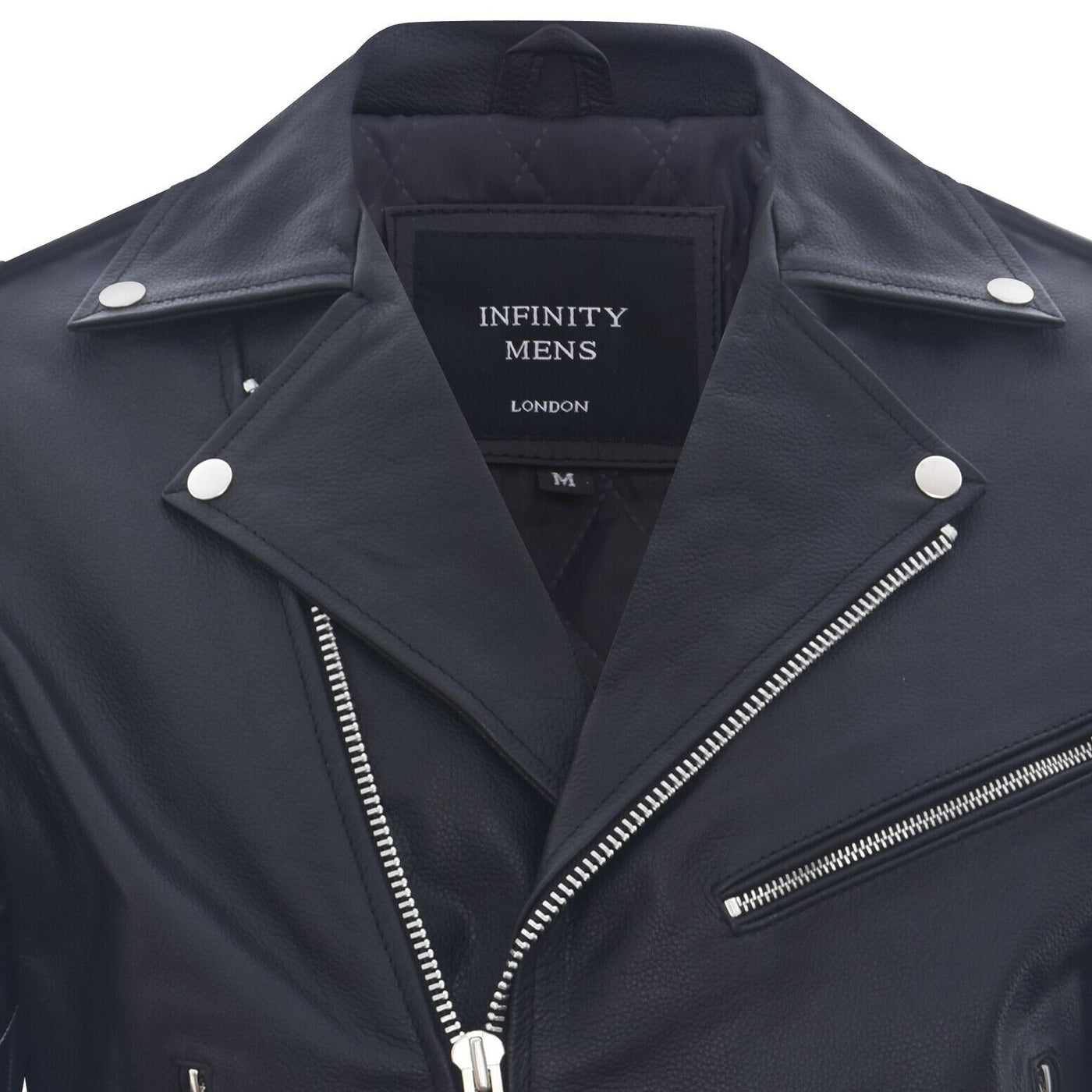 Mens Cow-Hide Black Brando Jacket -Venice