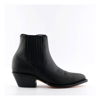 Grinders Unisex Black Western Ankle Boots- Maverick