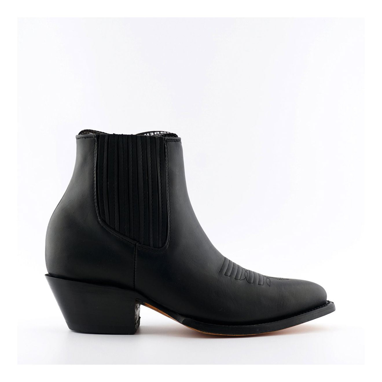 Grinders Unisex Black Western Ankle Boots- Maverick