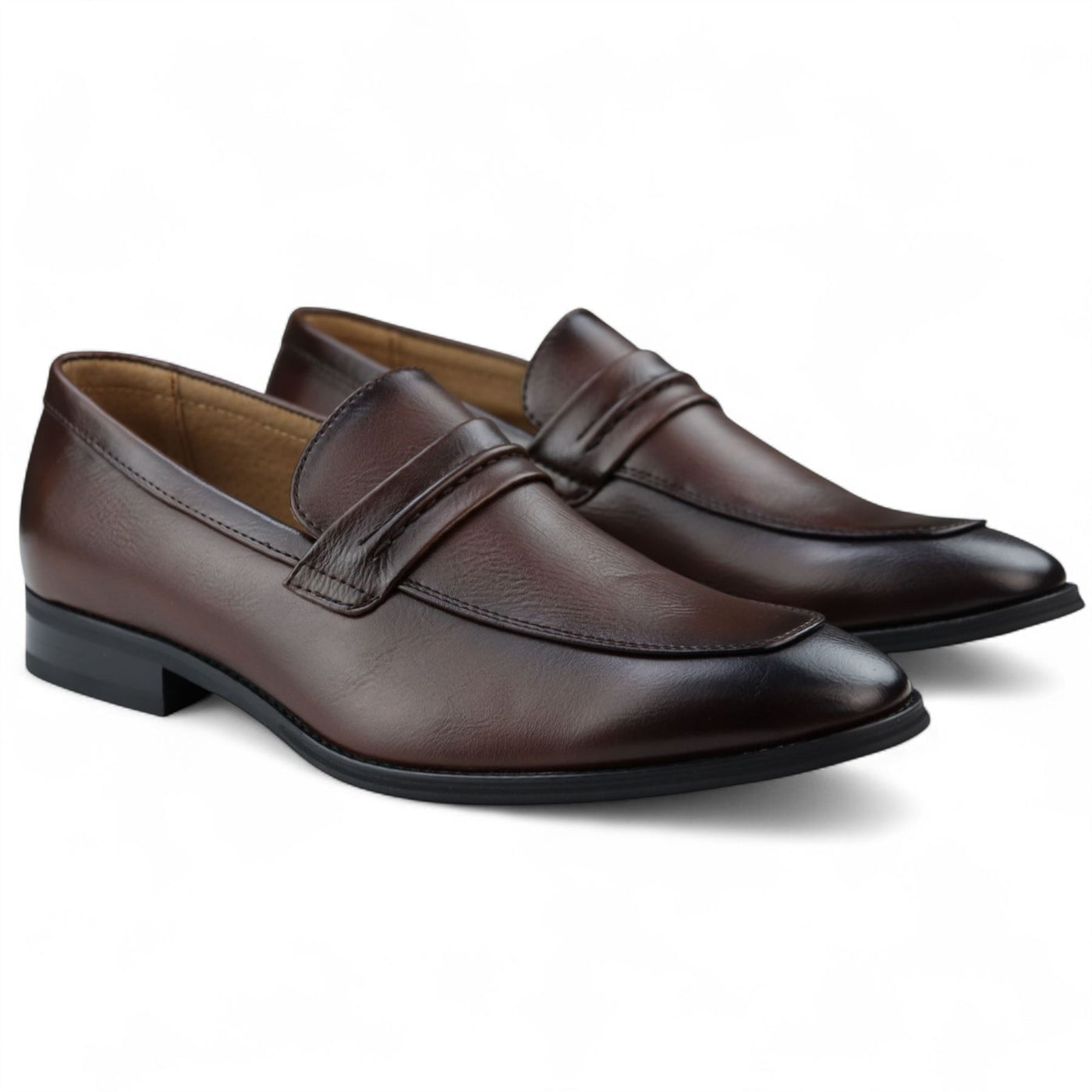 Men's Slip-On Loafers Leather Lined Smart Shoes