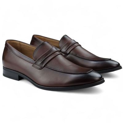 Men's Slip-On Loafers Leather Lined Smart Shoes
