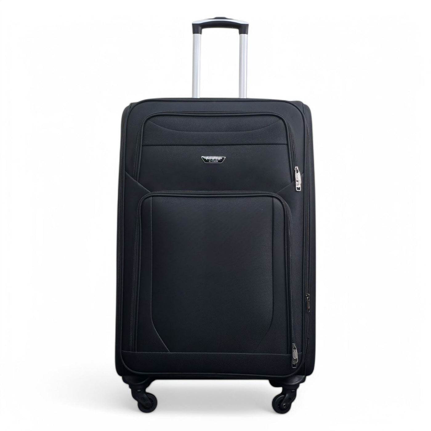 Soft Shell Lightweight Nylon Suitcase Set 4 Wheel Travel Case Holiday Bags