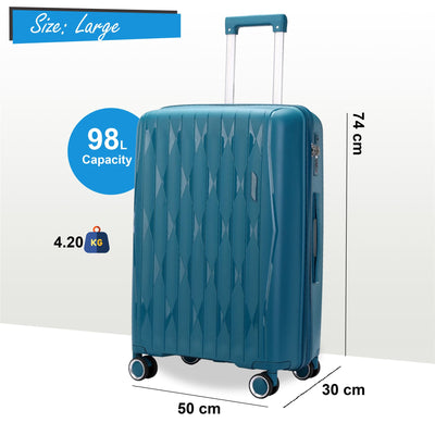 Hard Shell Suitcase Cabin TSA Luggage Travel Set