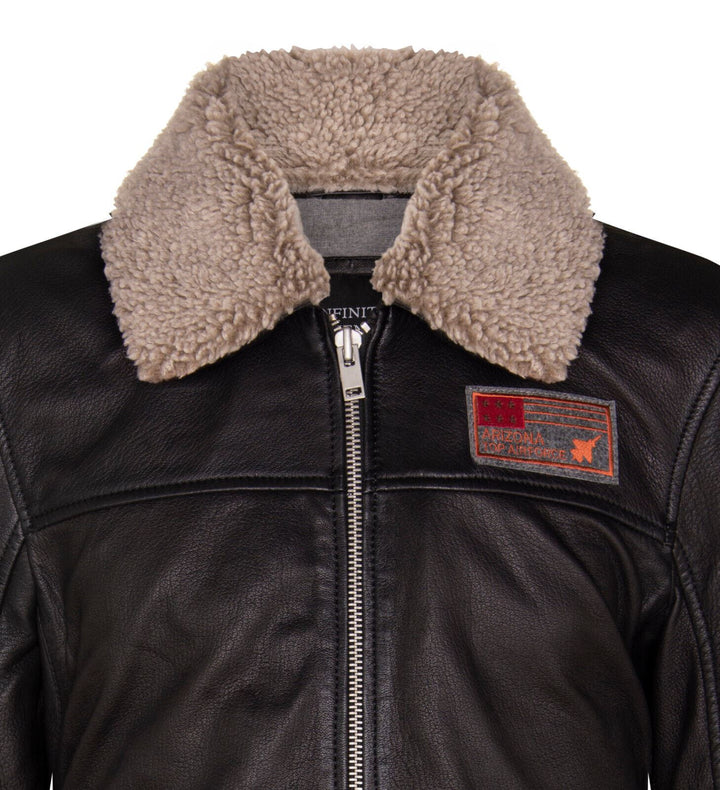 Mens US Leather Bomber Jacket-Arizona – Infinity Leather