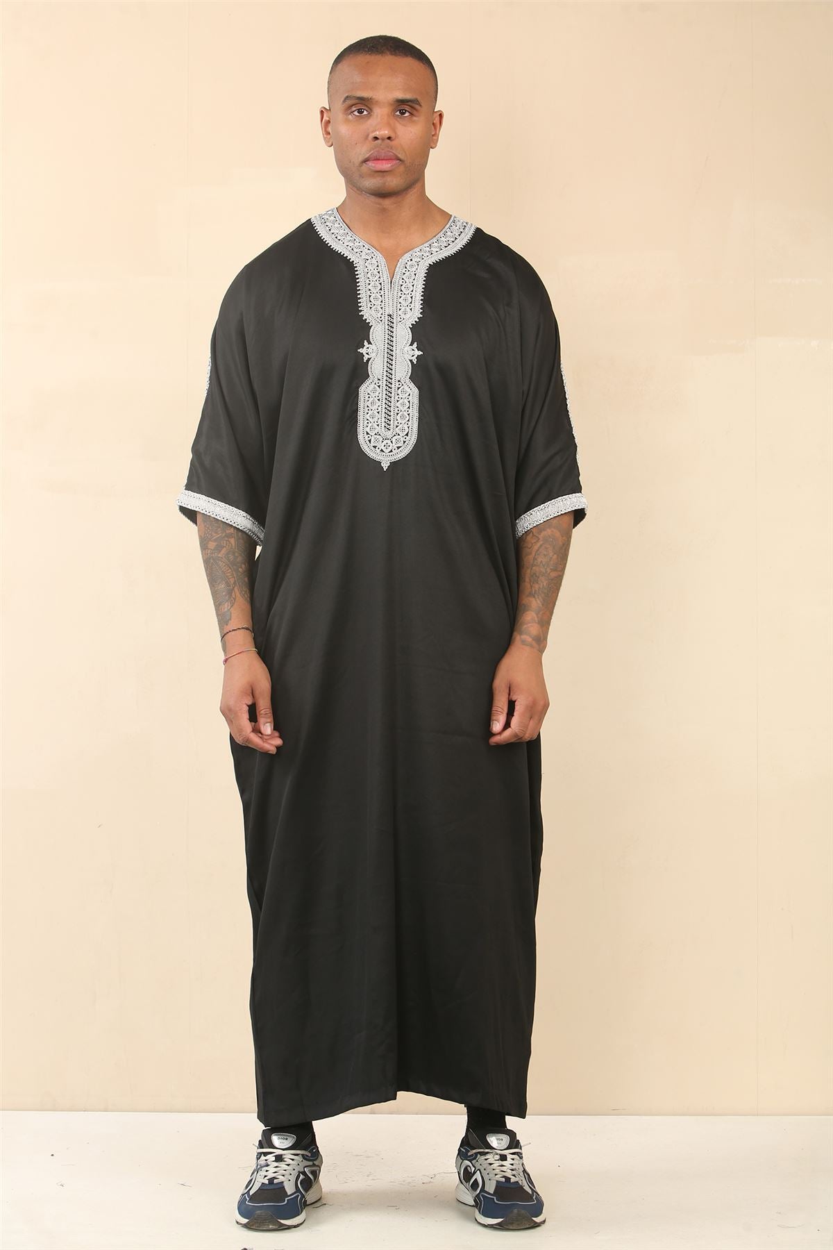 Men's Moroccan Thobe Jubba Robe Eid Djellaba Gandoura