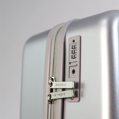 Hard Shell Cabin 44 x 22 x 38 cm TSA Secure Luggage Suitcase Suitable for Easyjet, Ryanair