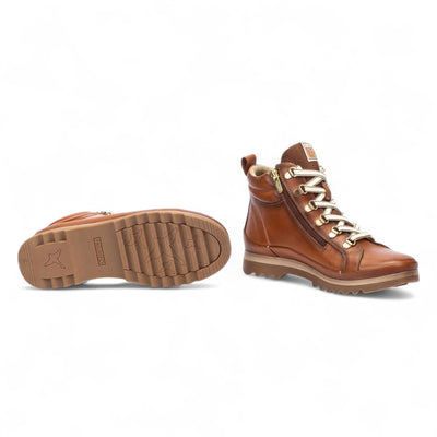Pikolinos Women’s Brandy Brown Leather Ankle Trainers Boots - Vigo