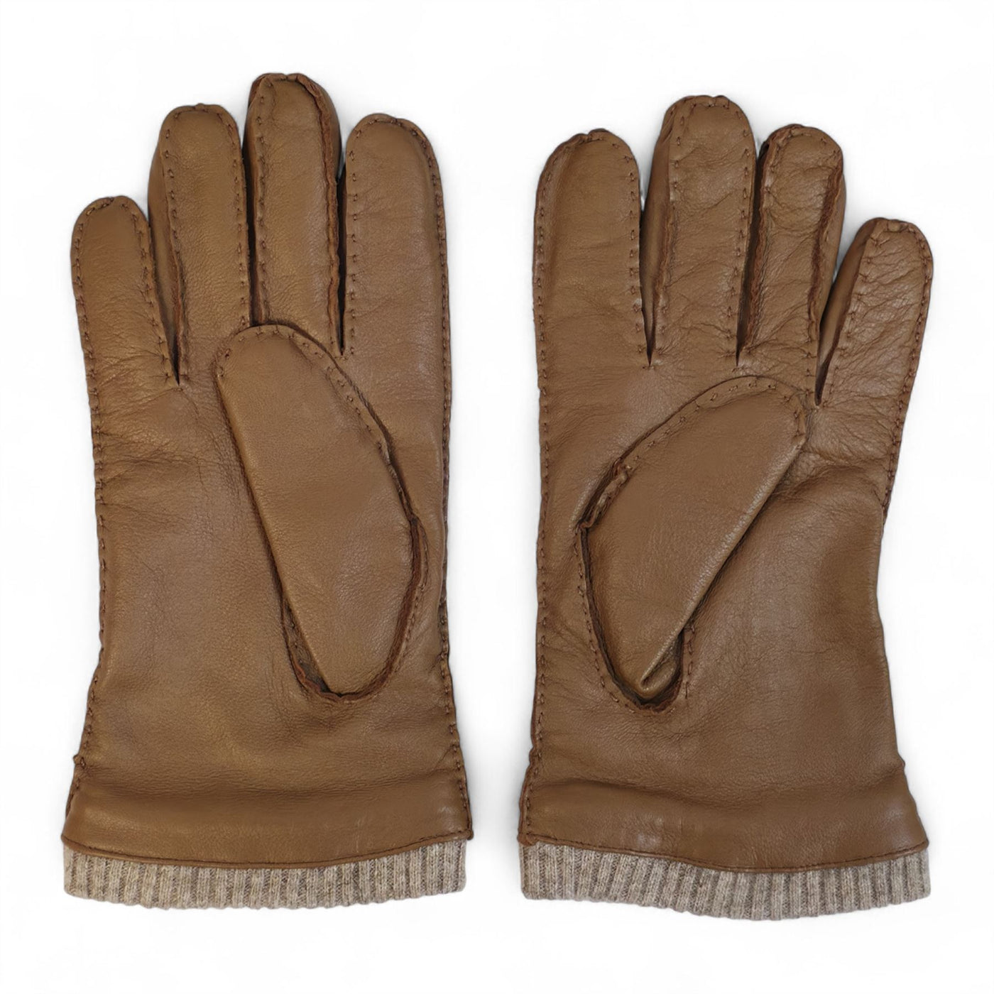Men’s Italian Leather Warm Wool Lining Winter Gloves - M-LGV-405