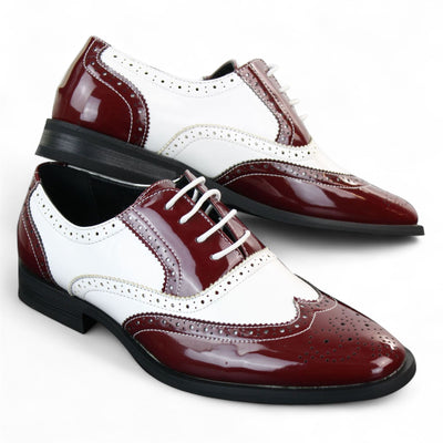 Men's Patent Lace-Up Brogues Smart Dress Shoes