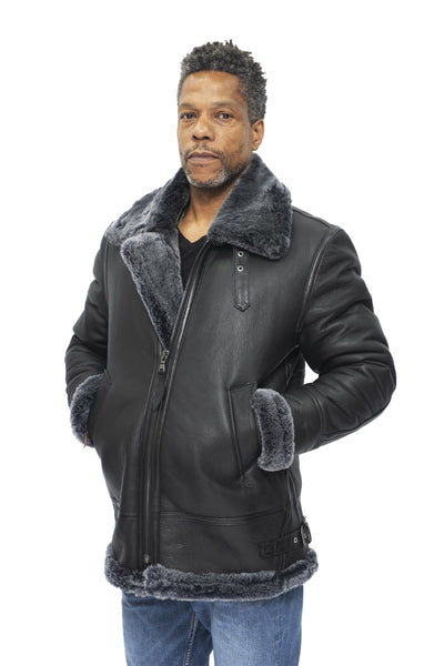 Mens B3 Aviator Flying Sheepskin Jacket-Hornsey