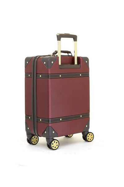 Vintage Hard Shell Luggage Trunk Suitcase Set