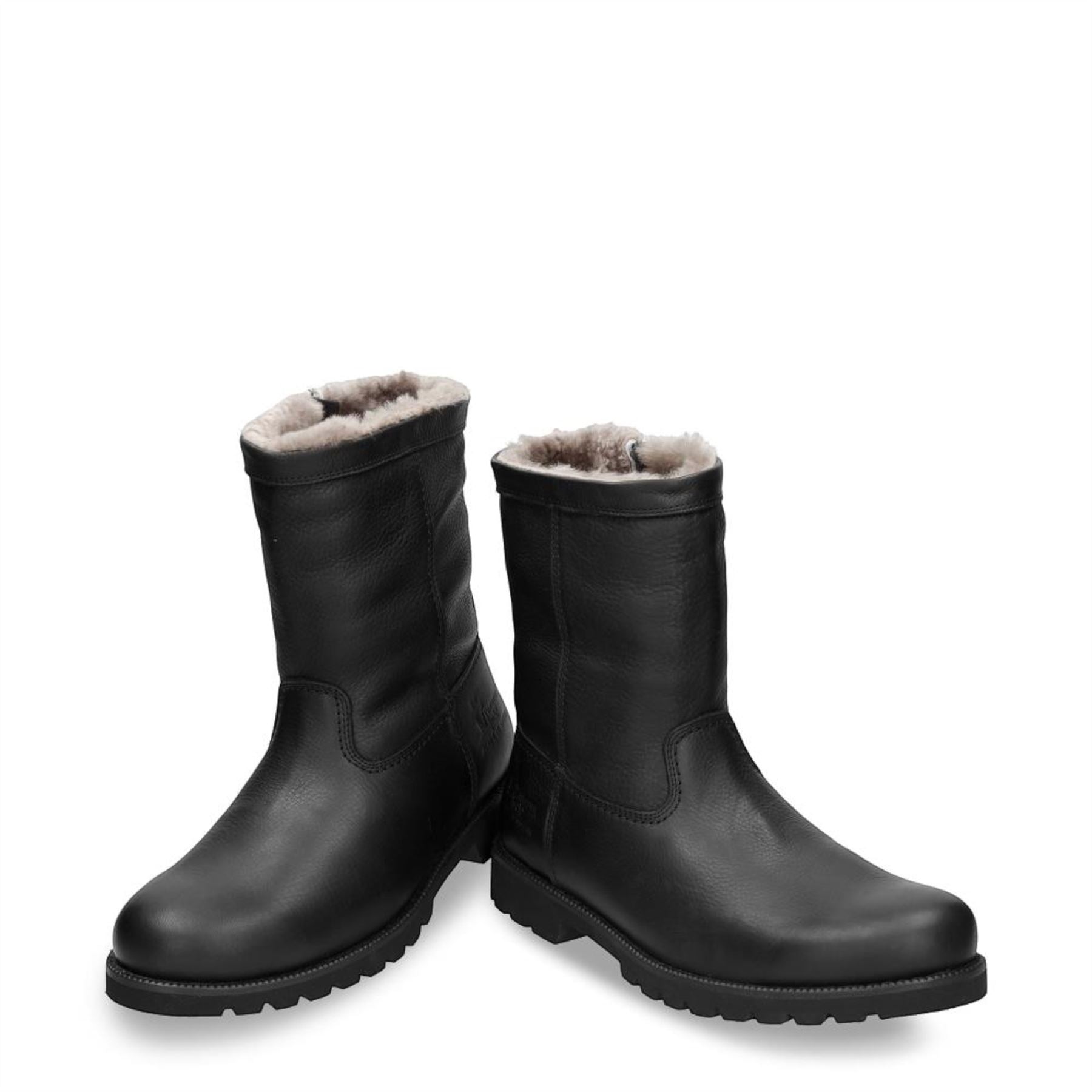 Panama Jack Emery Igloo Uomo Stivali In Nubuck Marrone, Fodera In Pelle Di Pecora, Suola Gomma, Taglia 45 EU - Fatto In Spagna