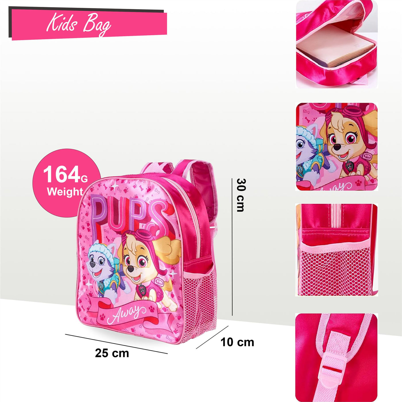 Paw Patrol Backpack  Adjustable Shoulder Strap Schoolbag