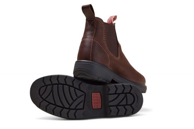 Rossi 303 Endura Redwood Brown Leather Chelsea Boots