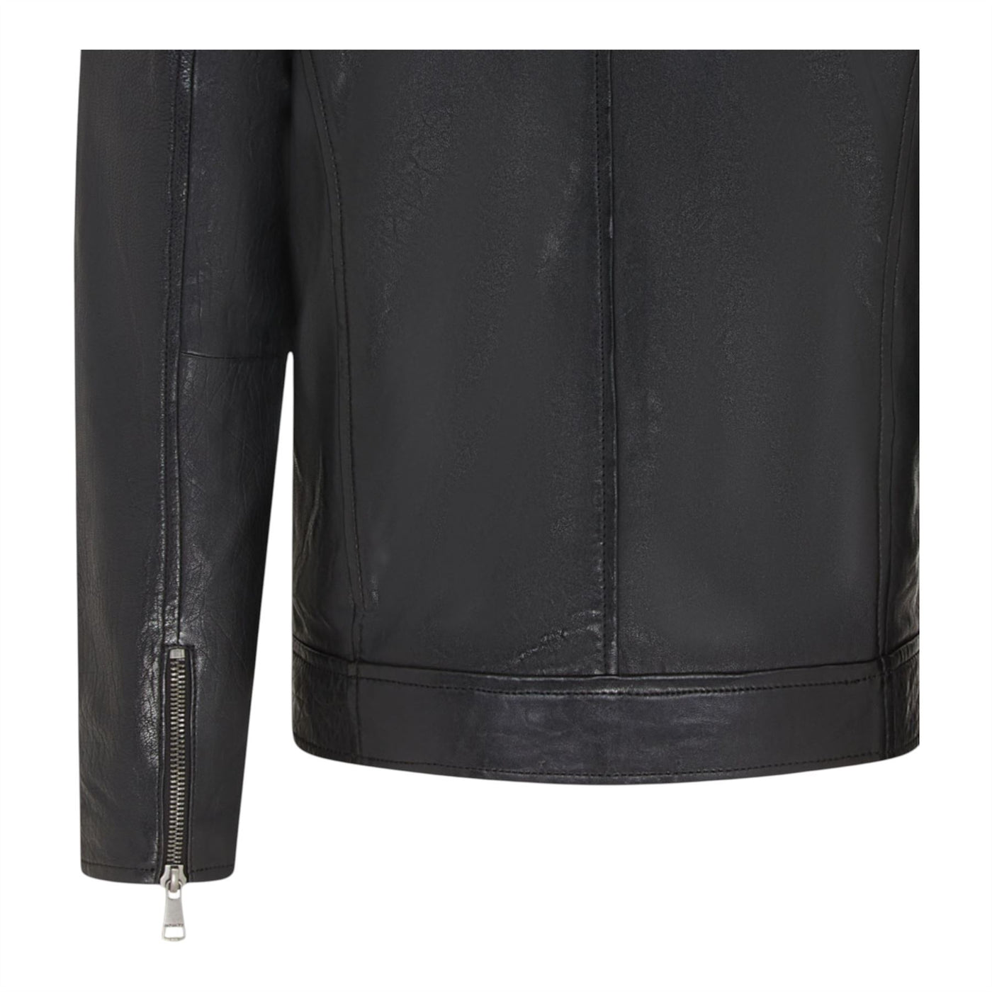 Men's Modern Classic Leather Quilted Biker Jacket - Derry
