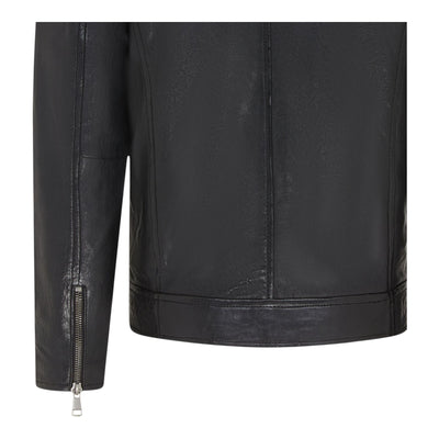 Men's Modern Classic Leather Quilted Biker Jacket - Derry