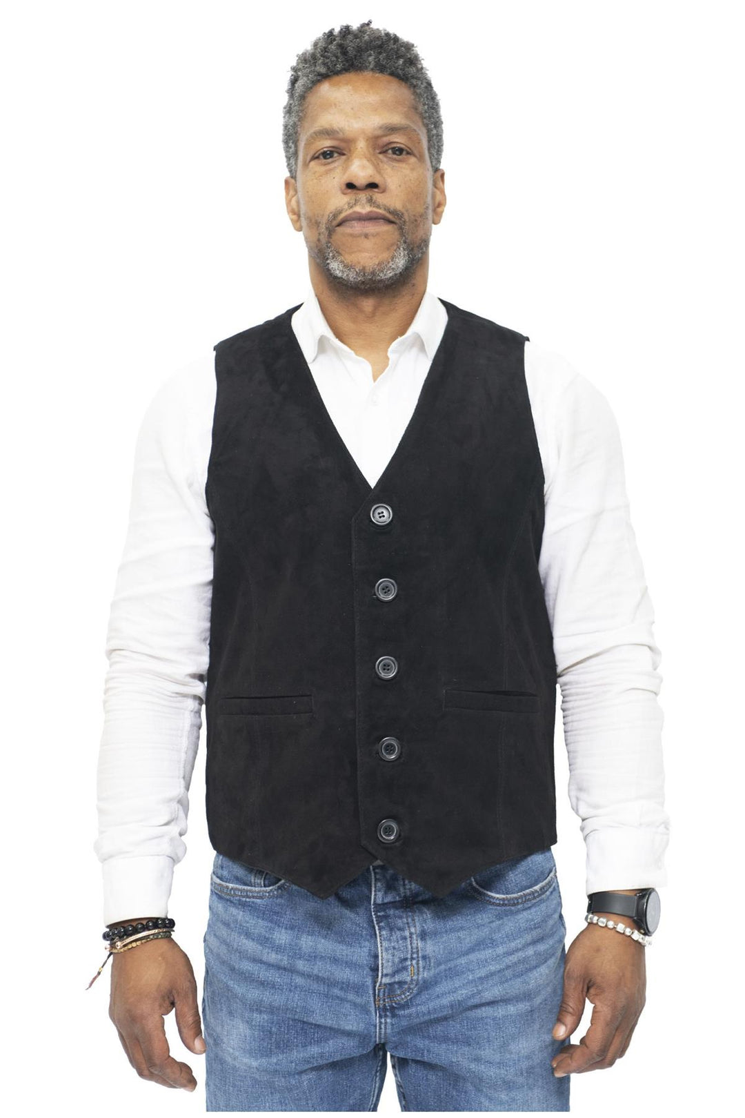 Derisitesi Gilet da uomo in vera pelle stile classico classico gilet gilet nero Nero S Derisitesi Gilet da uomo in vera pelle stile classico classico gilet gilet nero Nero S