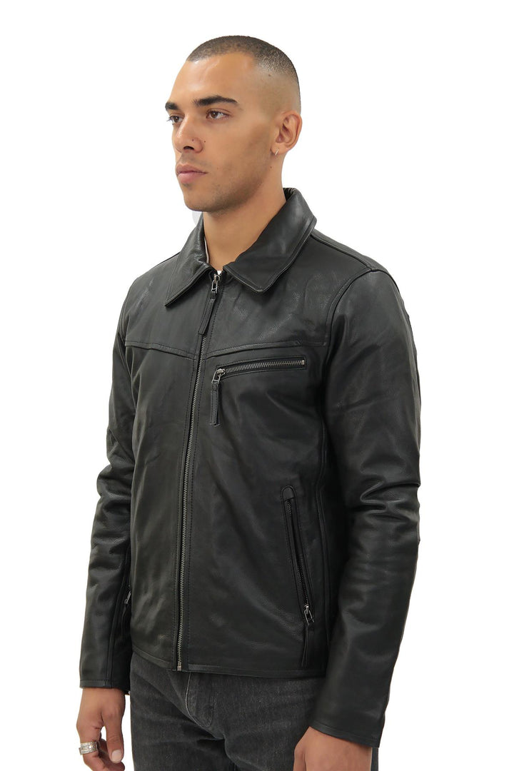 Men's Harrington Cow Hide Leather Jacket-Lima – Infinity Leather