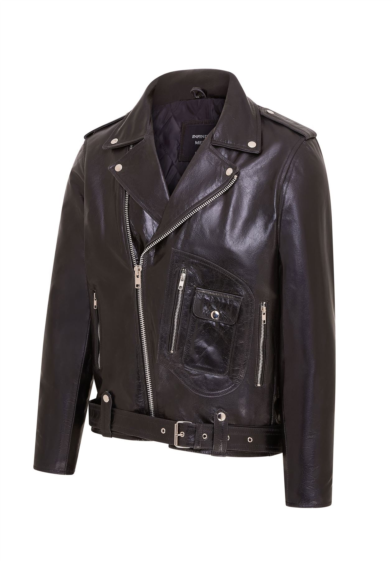 Mens Cow-Hide Biker Brando Jacket - Pargas