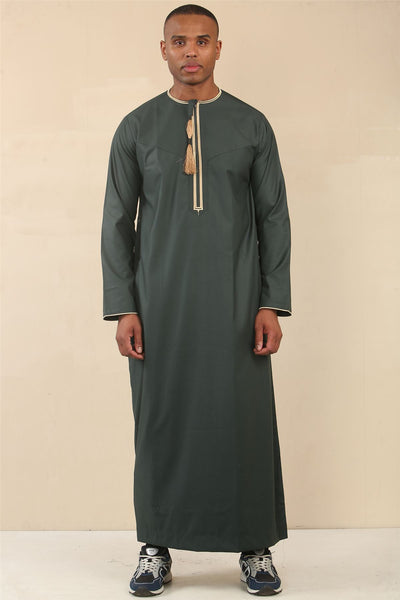 Men's Omani Eid Thobe  Saudi Emirati Jubba Robe