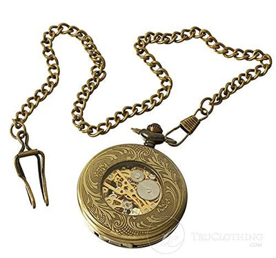 Automatic  Pocket Watch Mechanical Peaky Blinders Vintage Double Hunter