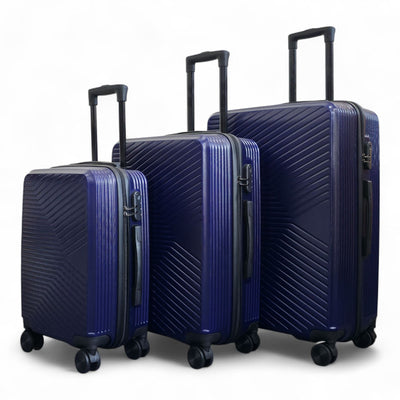 Hardshell Suitcase Set Robust 8 Wheel Luggage Cabin Case Bag