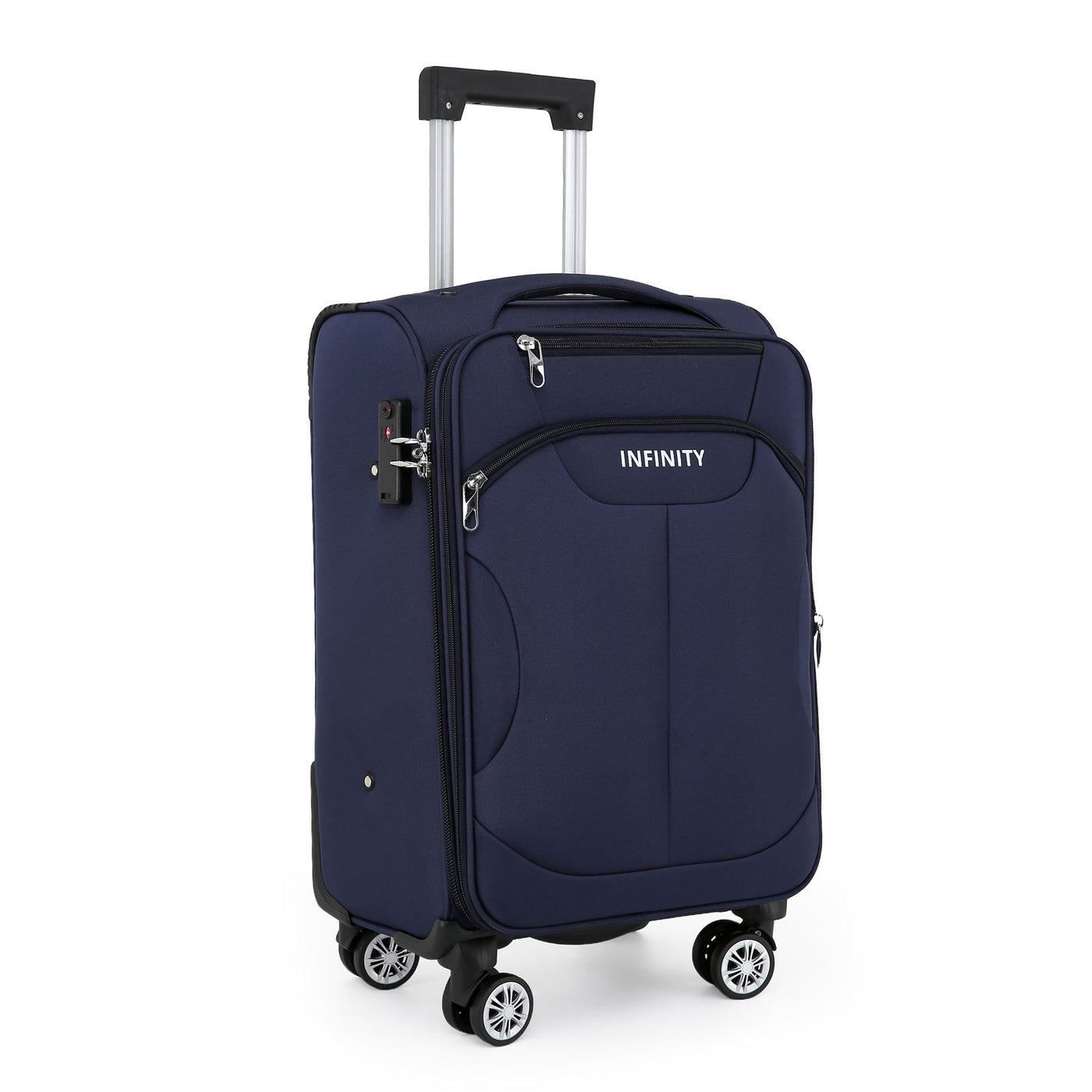 Soft Cabin Suitcase 36.5 x 23.5 x 58 cm Nylon 900D Suitable Integrated TSA Lock for Easyjet, Ryanair, Wizzair