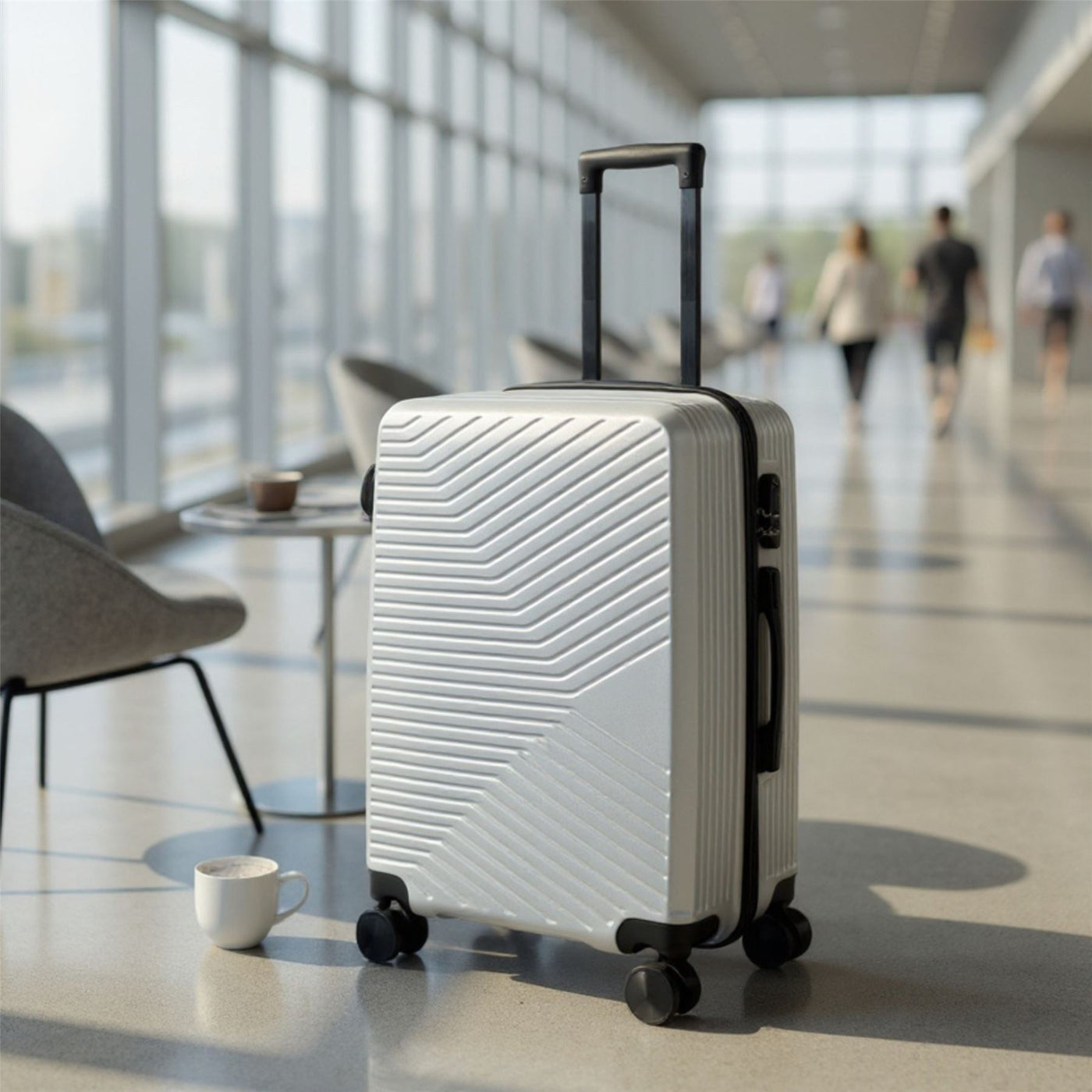 Hardshell Suitcase Set Robust 8 Wheel Luggage Cabin Case Bag