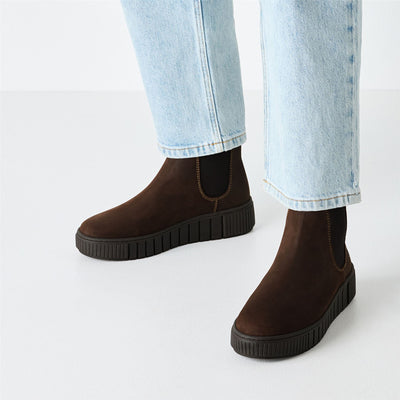 Tamaris Womens Brown Leather Chelsea Ankle Boots