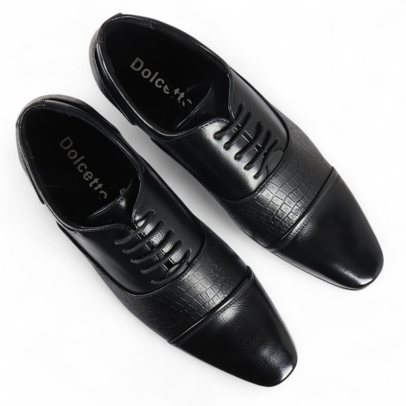 Men's Black Classic Lace-Up Brogue Formal Shoes