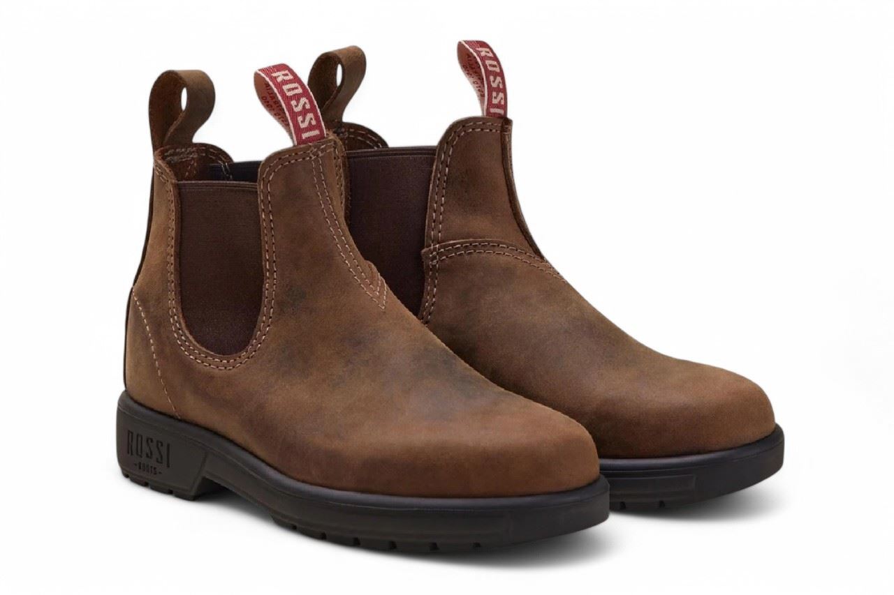 Rossi 303 Endura Tan Brown Leather Chelsea Boots