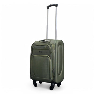 Expandable Soft Shell Cabin Suitcase 50.5 x 37 x 26 cm Luggage Suitable for Easyjet, Ryanair