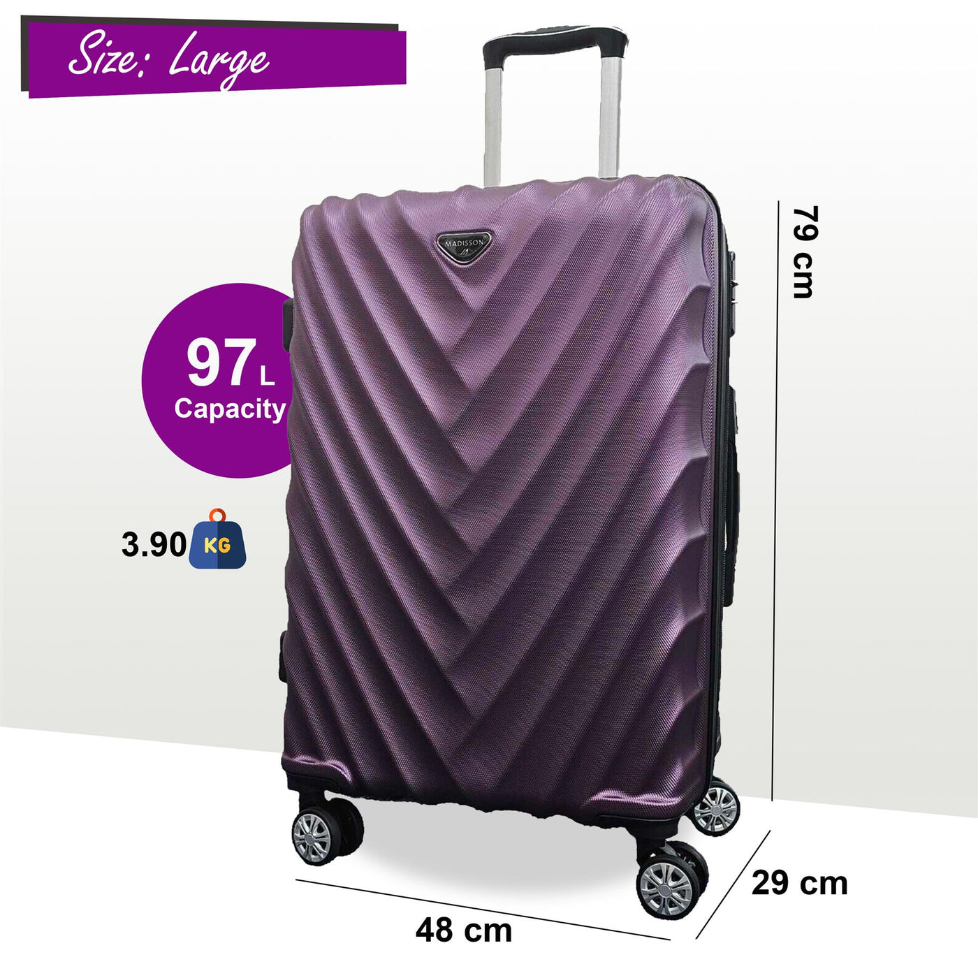 Strong ABS Hard Shell Luggage Suitcase