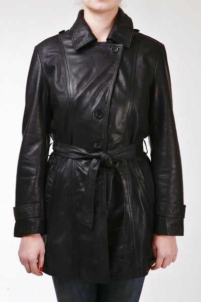 Womens 3/4 Length Trench Coat-Ranchi