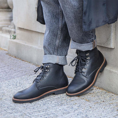 Panama Jack Men's Glasgow GTX C3 Black Waterproof Leather Ankle Boots