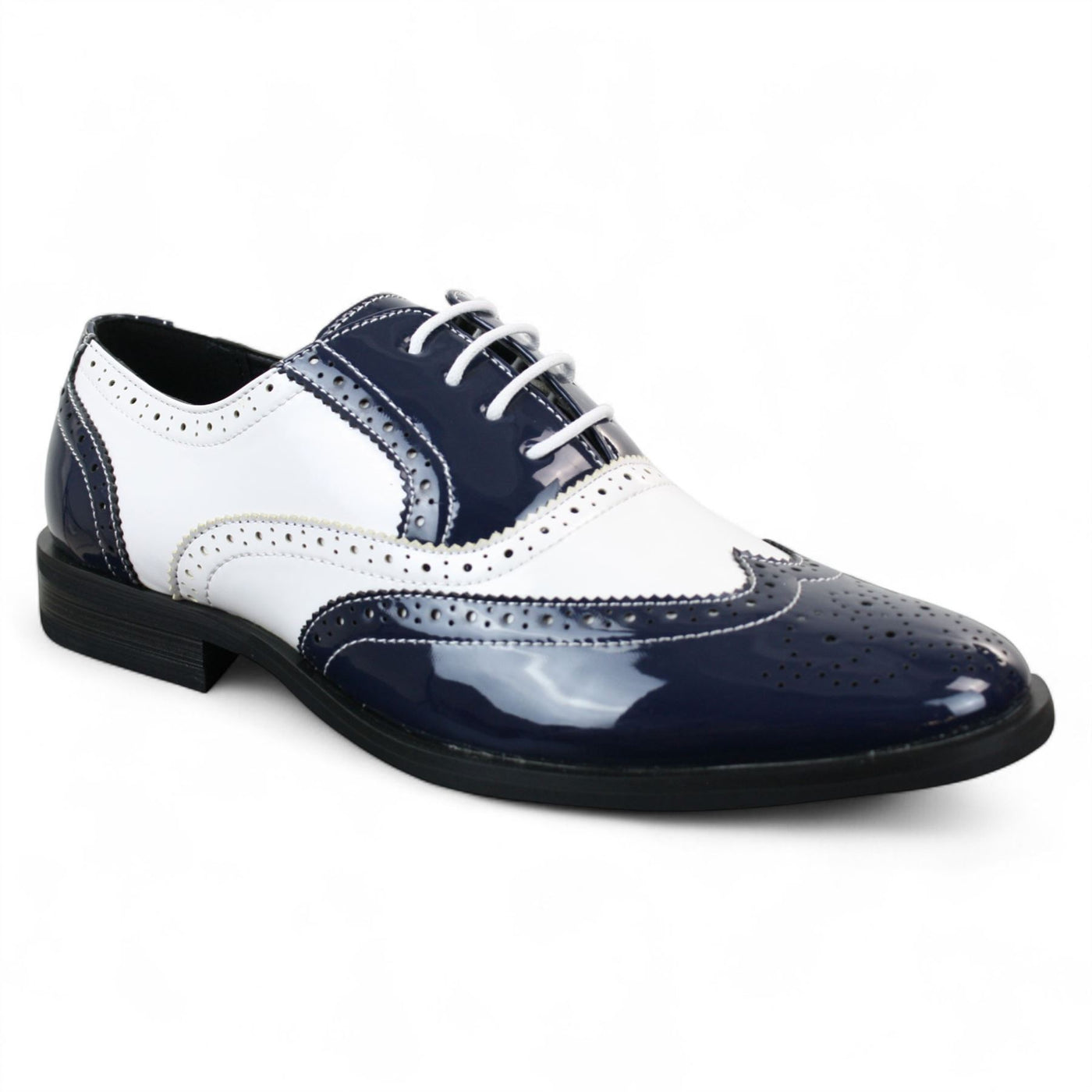 Men's Patent Lace-Up Brogues Smart Dress Shoes