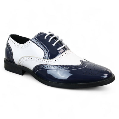 Men's Patent Lace-Up Brogues Smart Dress Shoes