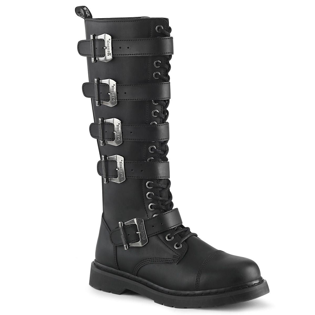 Demonia Bolt 425 Black Vegan Leather Knee High Boots