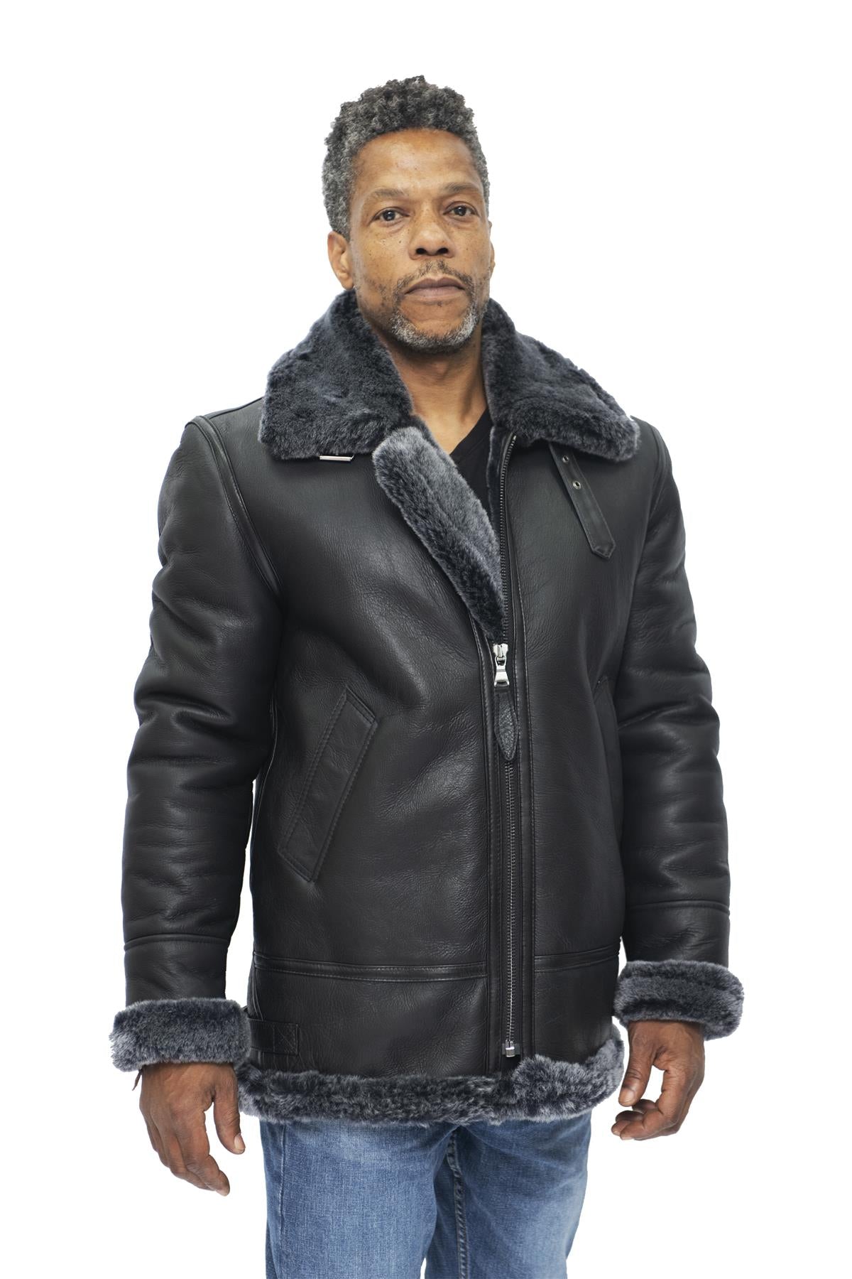 Mens B3 Aviator Flying Sheepskin Jacket-Hornsey