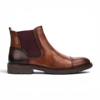 Pikolinos Men's Brown Leather Zip Chelsea Ankle Boots - York