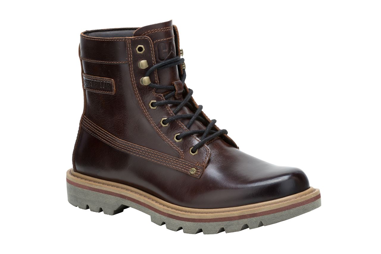 Caterpillar Colorado Grader Waterproof Brown Leather Boots