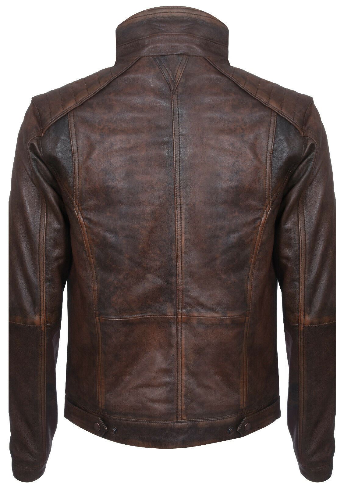 Men's Vintage Leather Biker Jacket-Cape Town