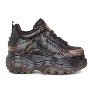 Buffalo Womens Vintage Brown Chunky Platform Fashion Trainers - 1339-14-VNTG