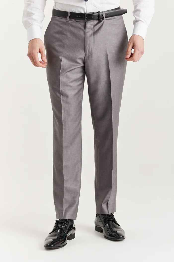 Men's Grey Tailored 3 Piece Suit Formal Classic Suit – Infinity