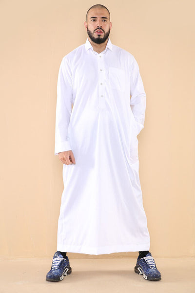 Mens Thobe Jubba Saudi Ramadan Eid Islamic Kaftan Kaudara Arabic Jubbah