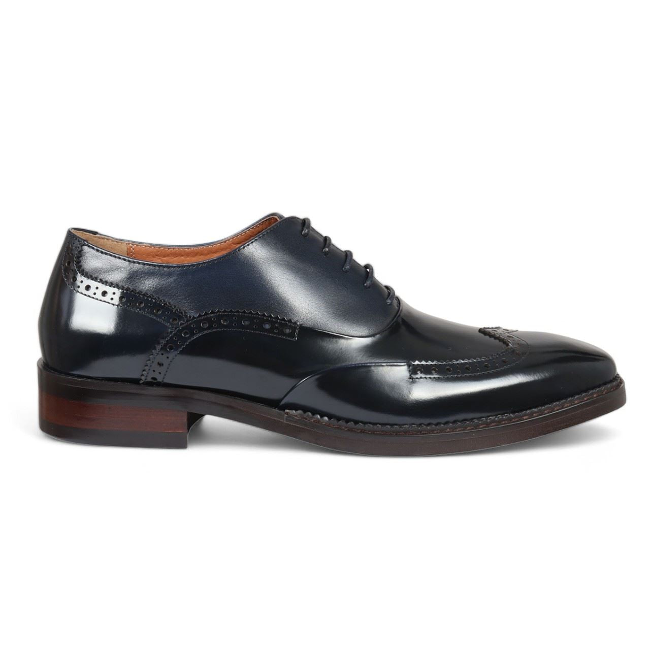 Justin Reess Men's Patent Leather Brogue Formal Shoes - Harry