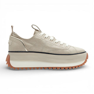 Tamaris Women’s Platform Trainers Beige Lace-Up Sneaker Shoes